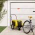Remolque bicicleta mascotas hierro tela Oxford amarillo