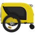 Remolque bicicleta mascotas hierro tela Oxford amarillo