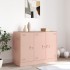 Aparador de acero rosa 99x39x73