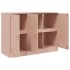 Aparador de acero rosa 99x39x73