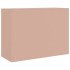 Aparador de acero rosa 99x39x73
