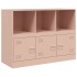 Aparador de acero rosa 99x39x73