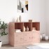 Aparador de acero rosa 99x39x73