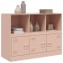 Aparador de acero rosa 99x39x73