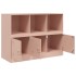 Aparador de acero rosa 99x39x73