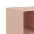 Aparador de acero rosa 99x39x73