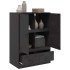 Aparador de acero negro 67x39x95