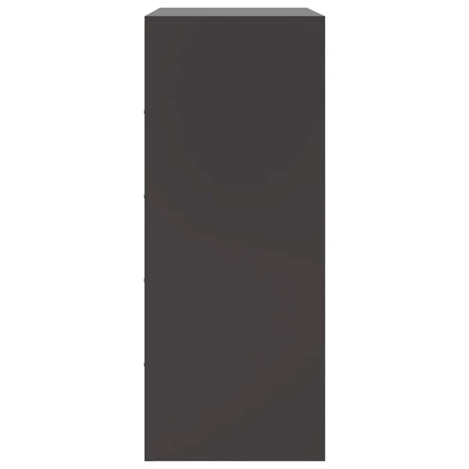 Aparador de acero negro 67x39x95