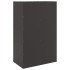 Aparador de acero negro 67x39x95