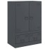 Aparador de acero gris antracita 67x39x95