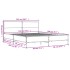 Estructura cama madera ingeniería metal roble Sonoma 140x200