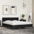 Estructura de cama madera de ingeniería y metal negro