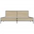 Estructura cama madera ingeniería metal roble Sonoma 180x200