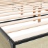 Estructura cama madera ingeniería metal roble Sonoma 180x200