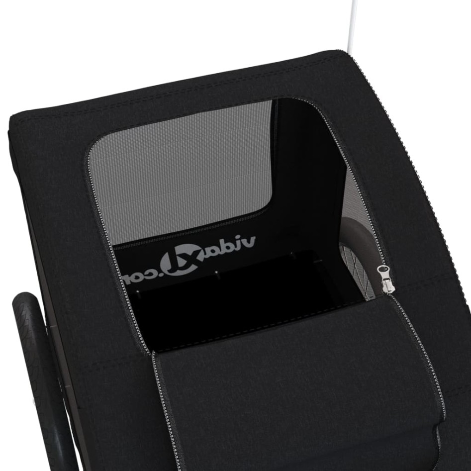 Remolque de bicicleta mascotas hierro tela Oxford