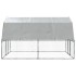 Gallinero con techo y puerta acero galvanizado