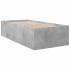 Estructura de cama madera de ingeniería gris hormigón