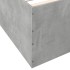 Estructura de cama madera de ingeniería gris hormigón