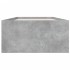 Estructura de cama madera de ingeniería gris hormigón 75x190
