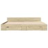 Cama con cajones madera ingeniería roble Sonoma 180x200