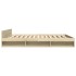 Cama con cajones madera ingeniería roble Sonoma 180x200