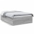 Estructura de cama madera de ingeniería gris Sonoma 120x190