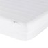 Cama con colchón cuero sintético negro y blanco 80x200
