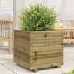 Jardinera madera de pino impregnada 50x50x49,5 cm