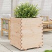 Jardinera madera maciza de pino 60x60x72,5 cm
