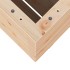 Jardinera madera maciza de pino 60x60x72,5