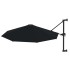 Sombrilla de pared con palo de metal negro 300