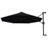 Sombrilla de pared con palo de metal negro 300