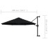 Sombrilla de pared con palo de metal negro 300