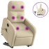 Silla de masaje reclinable de pie de tela color