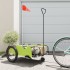 Remolque para bicicletas tela Oxford y hierro verde y
