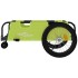 Remolque para bicicletas tela Oxford y hierro verde y