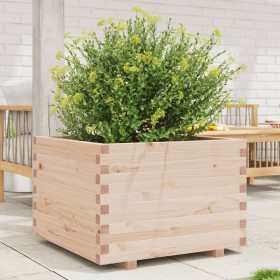 Jardinera de madera maciza de pino 70x70x49,5