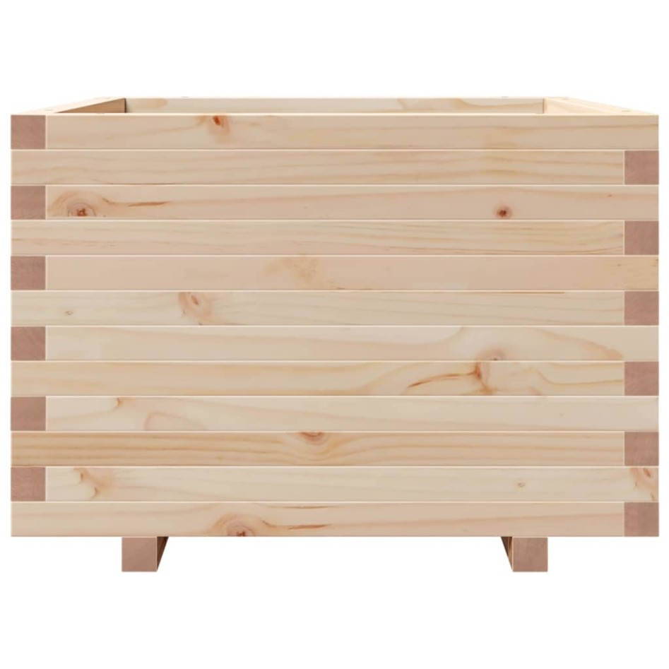 Jardinera de madera maciza de pino 70x70x49,5