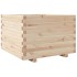 Jardinera de madera maciza de pino 70x70x49,5