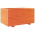 Jardinera madera maciza de pino marrón cera 90x60x49,5