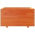 Jardinera madera maciza de pino marrón cera 90x60x49,5
