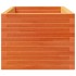 Jardinera madera maciza de pino marrón cera 90x60x49,5
