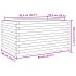 Jardinera madera maciza de pino marrón cera 90x60x49,5
