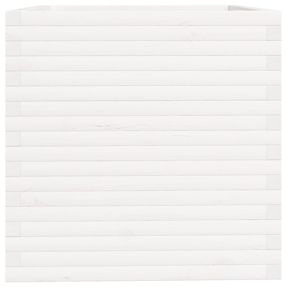 Jardinera madera maciza de pino blanco 70x70x72,5
