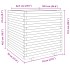 Jardinera madera maciza de pino blanco 70x70x72,5