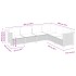 Set de muebles de jardín 6 pzas y cojines ratán sintético