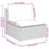 Set de muebles de jardín 6 pzas y cojines ratán sintético