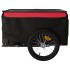 Remolque para bicicleta hierro negro y rojo 45