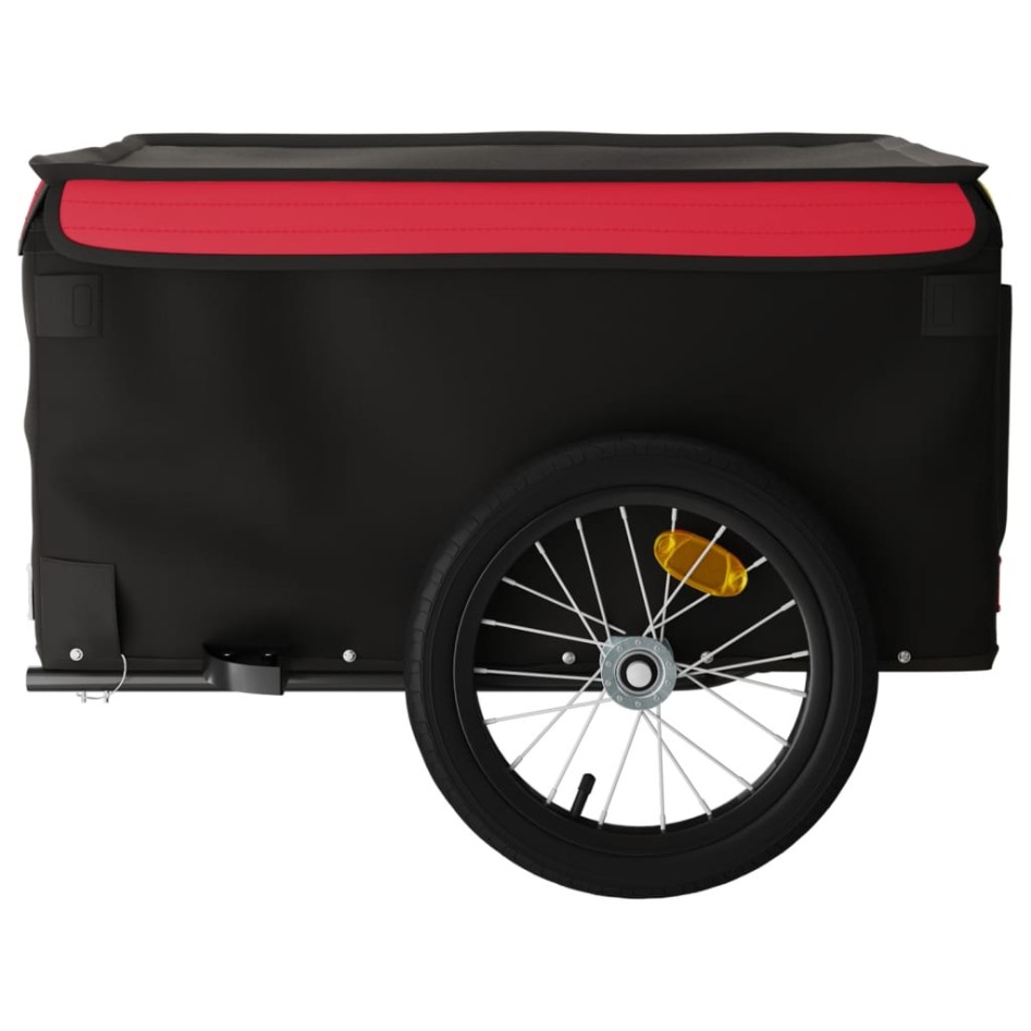 Remolque para bicicleta hierro negro y rojo 45