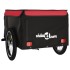 Remolque para bicicleta hierro negro y rojo 45